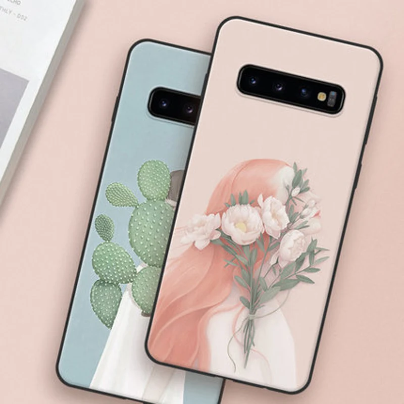 Чехол для Samsung galaxy S10 мягкий силиконовый чехол защитный S 10 задней панели |