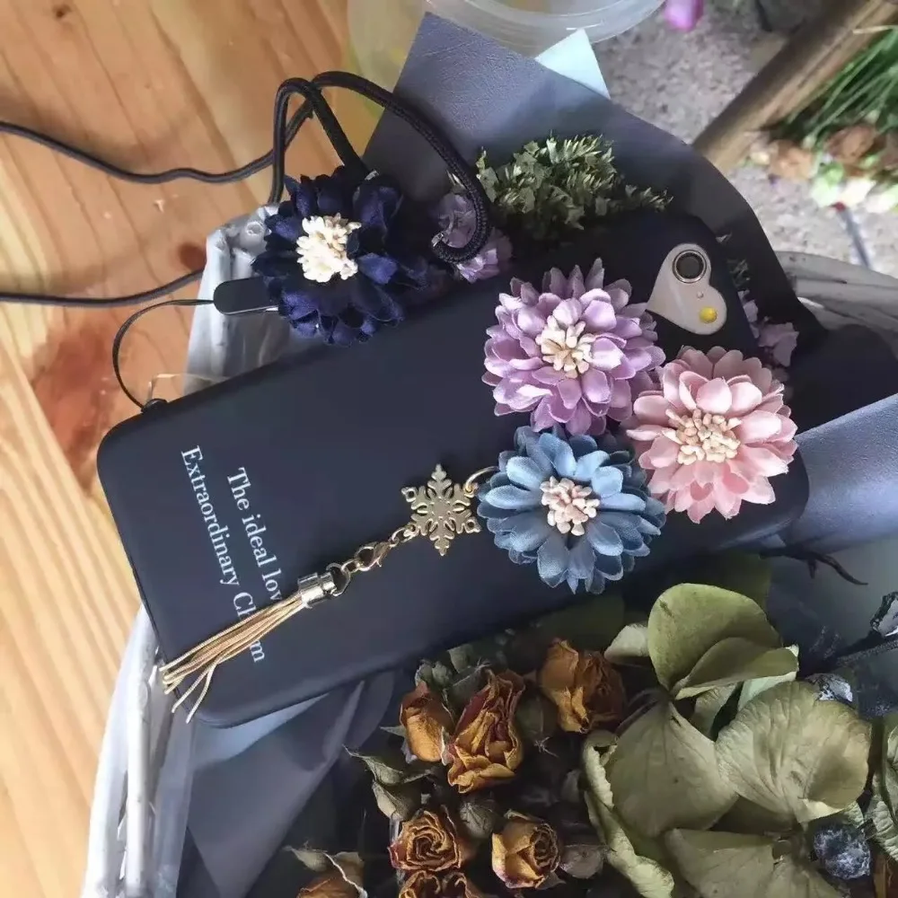 Довольно 3 3dflowers Металлические Листья Перл Снег Логотип кисточкой Импорт Мягкой