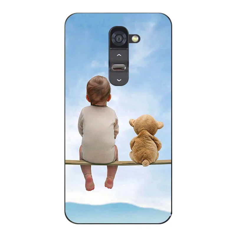 ZX45 For LG G2 Cases Printing flower cats tiger silicone Phone Bag Case For LG Optimus G2 G 2 D802 D805 D801 Cover Stand Card Holder - Цвет: ZX45