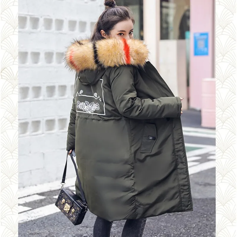 Женская двухсторонняя парка с меховым воротником и капюшоном 1035|Женские парки| |