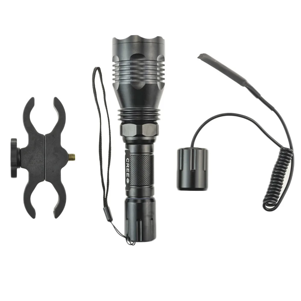 Светодиодный фонарик Охота светло зеленый красный spotlight cree xm l R2 350 люмен