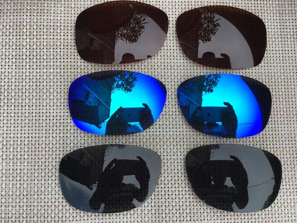 3 пары коричневых и синих черных поляризованных сменных линз для очков Pit Bull |