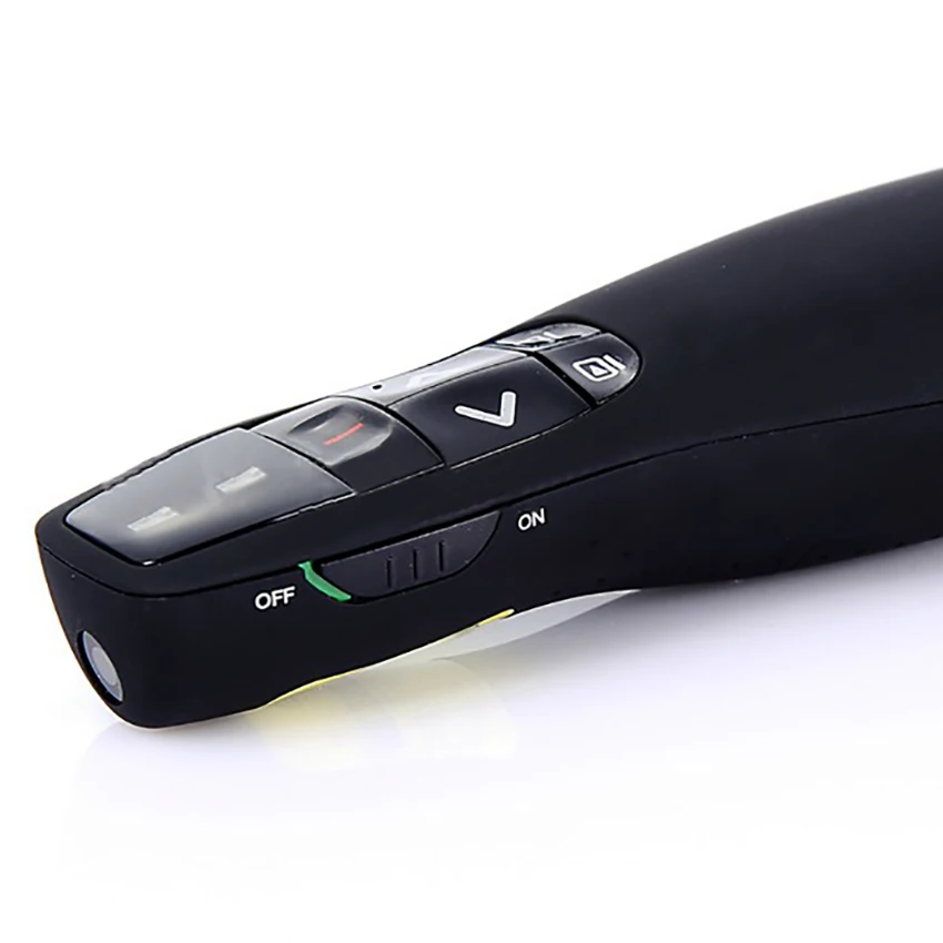 RF 2 4 ГГц Лазерная флип ручка с красным светильник USB Мощность точки кликер на