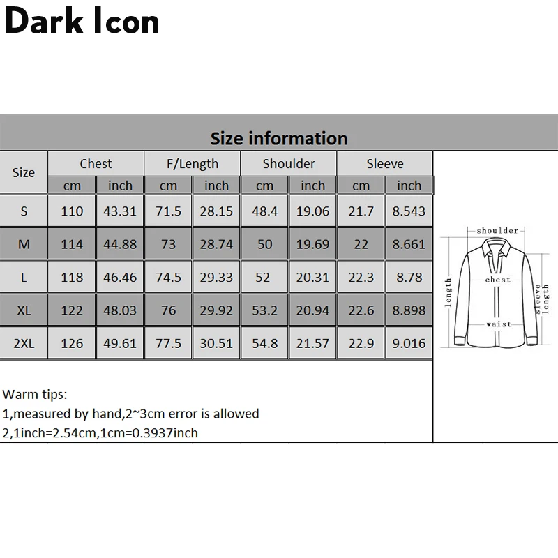 Мужская рубашка с отложным воротником Dark Icon модная летняя в стиле хип хоп