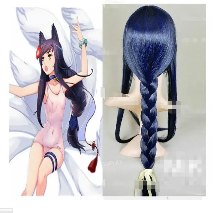 Горячая жаропрочных Партия волос&gt&gt&gt Лига легенд LOL Али Длинный Серый Тил Прямо