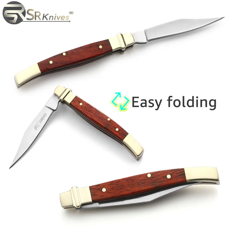 Складной Ножи SR карман выживания для шашлыков Кемпинг Охотничьи 420 3Cr13