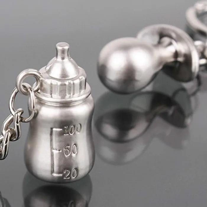 

20Pairs Baby's Bottle And Nipple Keychain Wedding Favors And Gifts Baby Shower Souvenirs Wedding Decoration Supplies