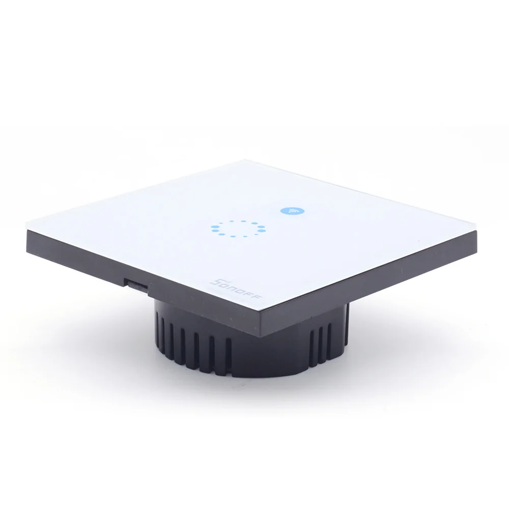 5 шт./лот ITEAD Sonoff сенсорный настенный Wifi переключатель Роскошная стеклянная панель сенсорный светодиодный Wi-Fi беспроводной пульт дистанционного управления светильник умный дом