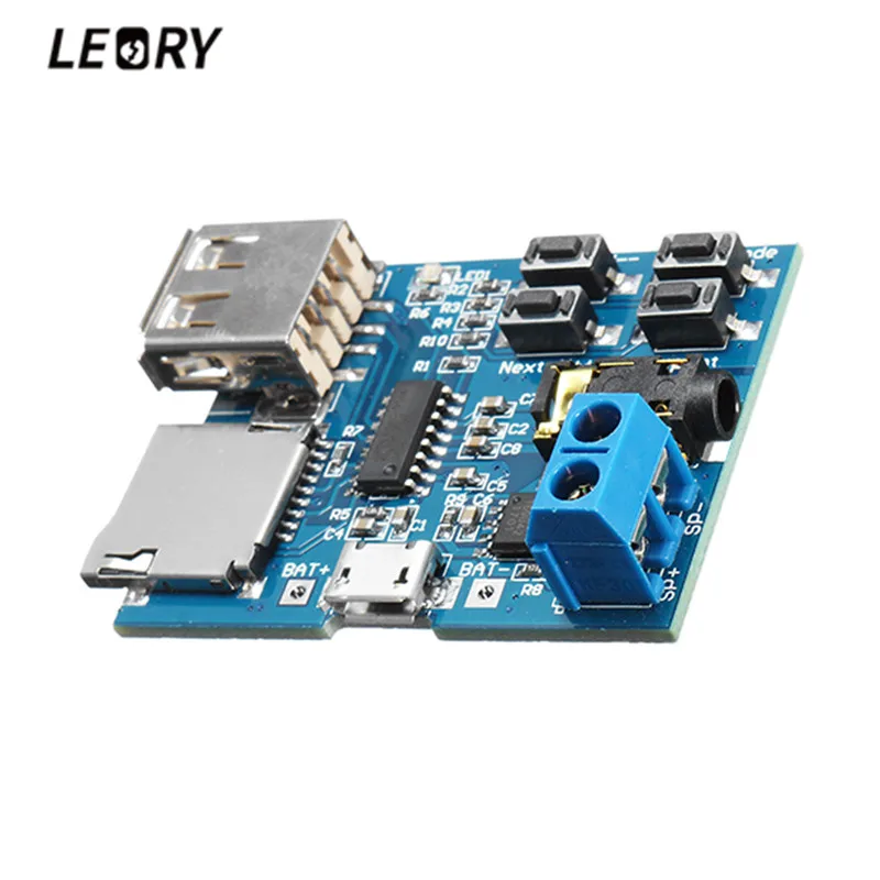 LEORY MP3 декодирующая плата без потерь аудио модуль с усилителем мощности tf карта u