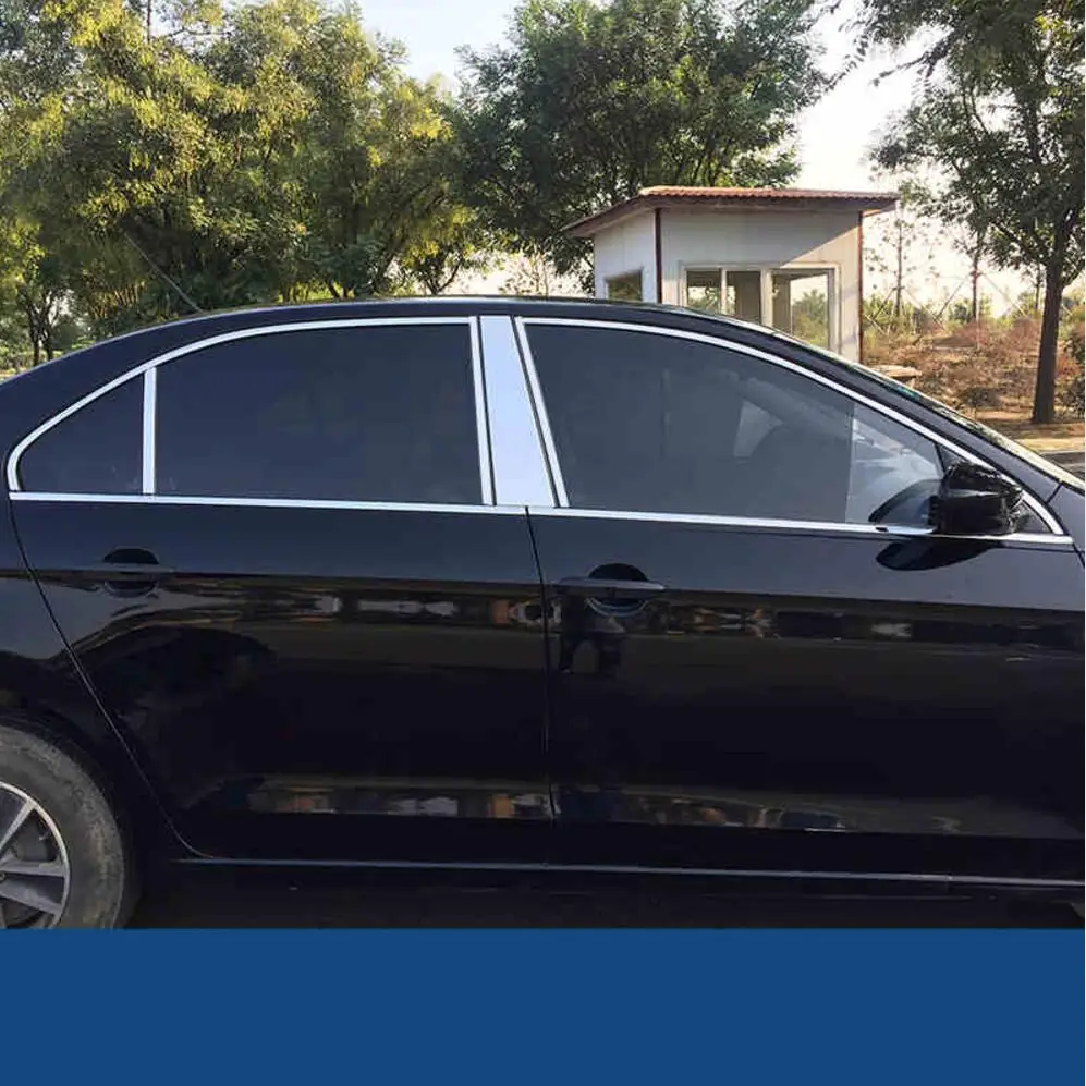 Накладки на внешнее окно из нержавеющей стали для volkswagen jetta mk6 2012 2013 автомобильные аксессуары