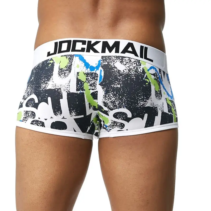 JOCKMAIL, сексуальное мужское нижнее белье, дышащие боксеры, шорты, набивные трусы, хлопковые мужские трусы, u-образная выпуклая сумка, Cueca, Гей Нижнее белье