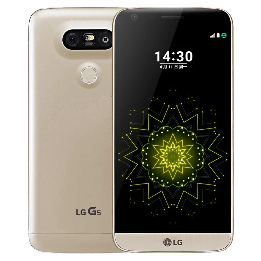 Gold Full Set Разблокированный мобильный телефон LG G5 H860N H820 H850 5," 16 МП 4 Гб ОЗУ 32 Гб ПЗУ отпечаток пальца LG G5 Восстановленный мобильный телефон - Цвет: Gold Full Set