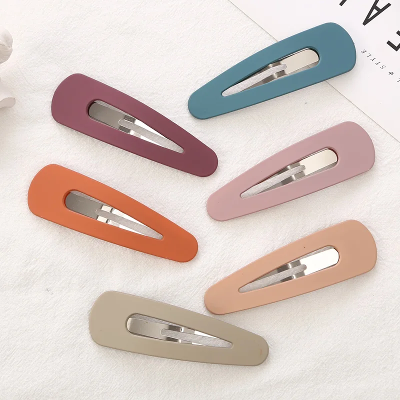 9CM Big Hair clips New Fashion For Girls Frosted Color Water Drips Elegant Hair Pins Hot Sale Barrettes Hair Accessories