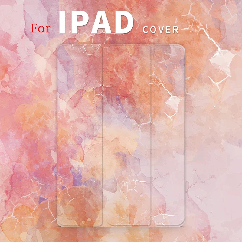 Мрамор магнит из искусственной кожи чехол откидная крышка для iPad Pro 9,7 air 10,5 10,2 11 12,9 Mini2 на возраст 3, 4, 5, планшетный чехол для iPad 9,7 7th