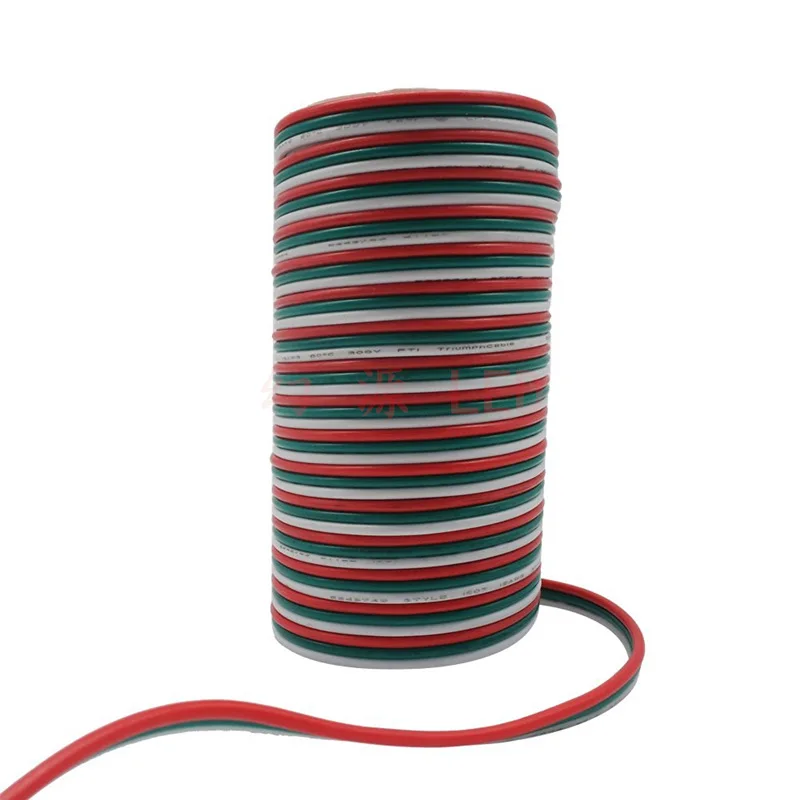 3Pin 10 м 20 18AWG 20AWG 22AWG Электрический Удлинительный кабель для одноцветной RGB RGBW