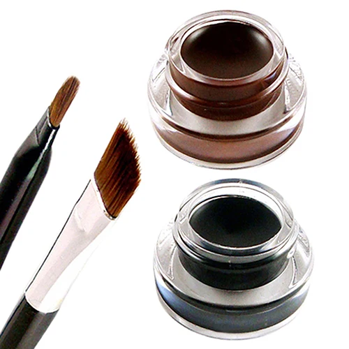 2016 New 2Pcs/lot Waterproof Cosmetics Tools Eye Liner Makeup Brush Gel Eyeliner | Красота и здоровье