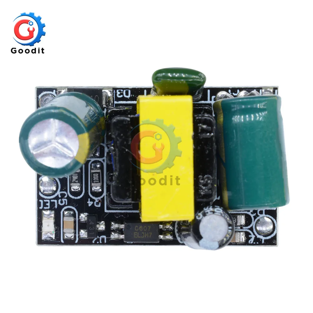 Переменный ток 220 В до 5 В DC понижающий трансформатор модуль питания для Arduino AC-DC 5В 700мА 3,5 Вт прецизионный понижающий преобразователь