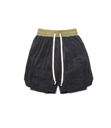black 19SS arnodeфранция ADFCargo шорты высокого качества франция шнурок Высокая улица Летний стиль arnodeфранция противотуманные шорты - Цвет: black