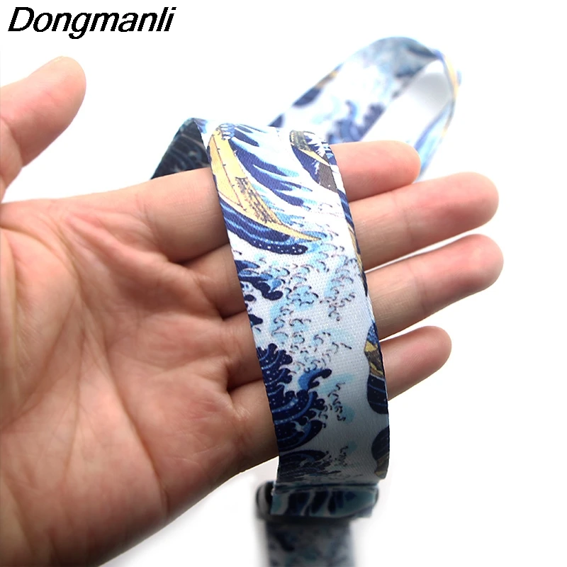 P3853 Dongmanli модный канагава брелок шнурки значок ID шнурки/мобильный телефон