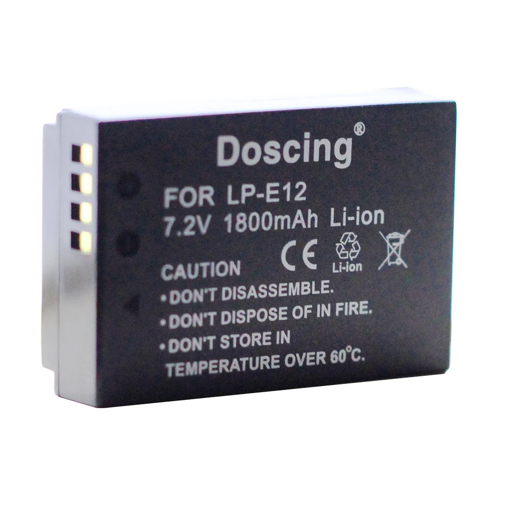 2 шт. LP E12 LPE12 аккумуляторы + ЖК USB быстрое зарядное устройство для Canon M 100D Kiss X7 Rebel SL1