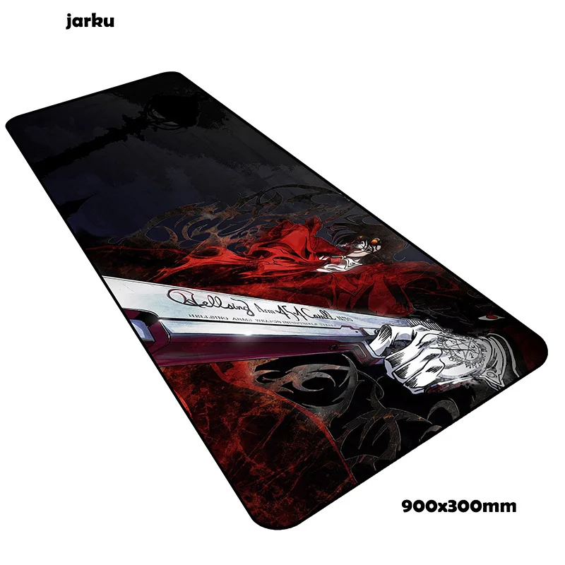 Hellsing pad мышь милый компьютерный коврик для мыши 900x300x3 мм padmouse большой популярный Коврик Для Мыши Эргономичный гаджет офисные настольные коврики