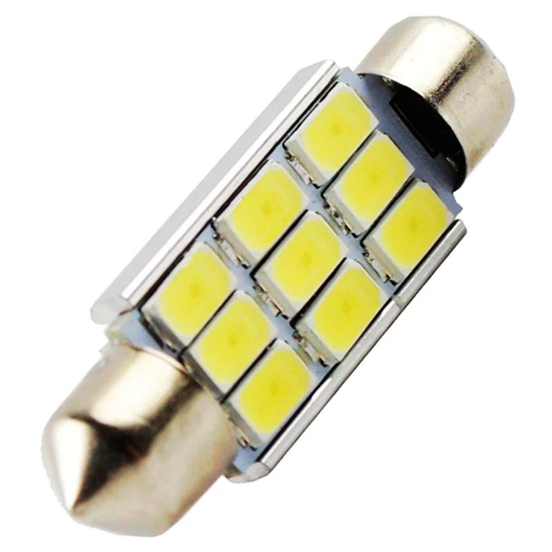 1 шт. 39 мм C5W C10W SV8.5 9 светодиодов 5630 smd Festoon CANBUS без ошибок автомобильный светильник