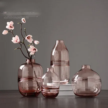 Современное минималистичное прозрачное украшение для стеклянной вазы в