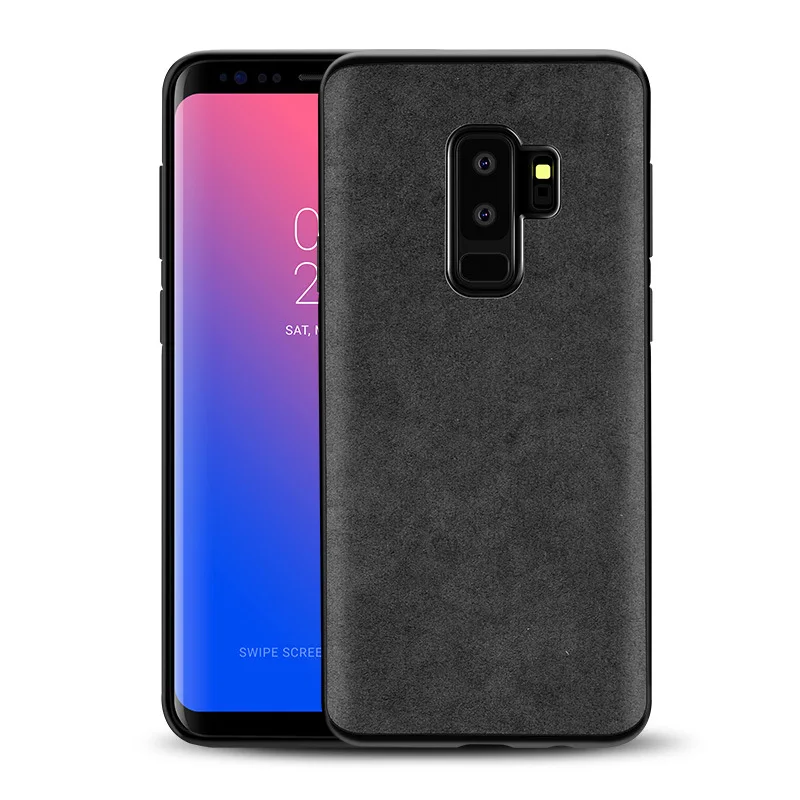 Для Samsung galaxy S9 чехол Роскошный 360 градусов замша кожа + ПК ТПУ полная защита