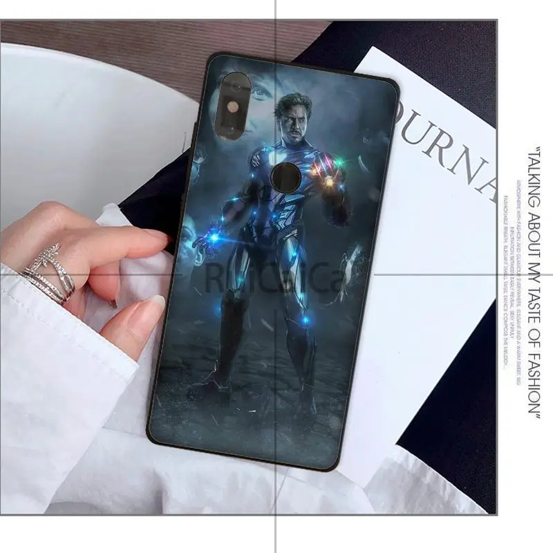 Ruicaica Железный человек Love you 3000 черный ТПУ мягкий чехол для телефона красного mi 5 plus