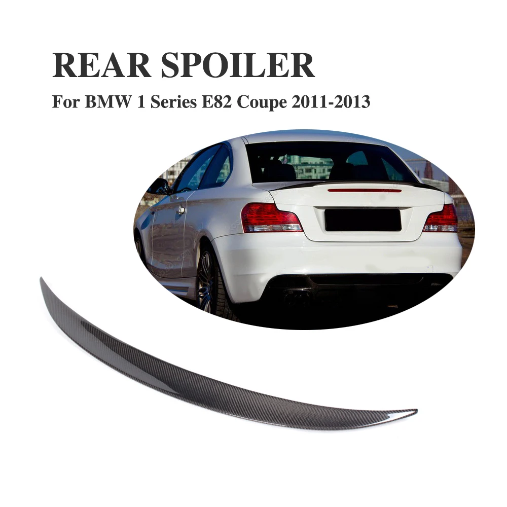 

E82 Real Carbon Fiber Rear Trunk Boot Spoiler Wing For BMW E82 1Series Coupe 2011-2013 Car Accessories