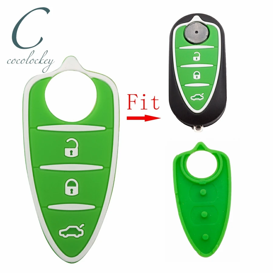 Cocolockey автомобильный брелок для alfa romeo 156/159 /mito/giulietta/gt/4c аксессуары резиновая
