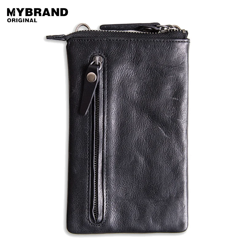 Mybrandoriginal повседневное мини-натуральная кожа сумка для человек телефон на молнии