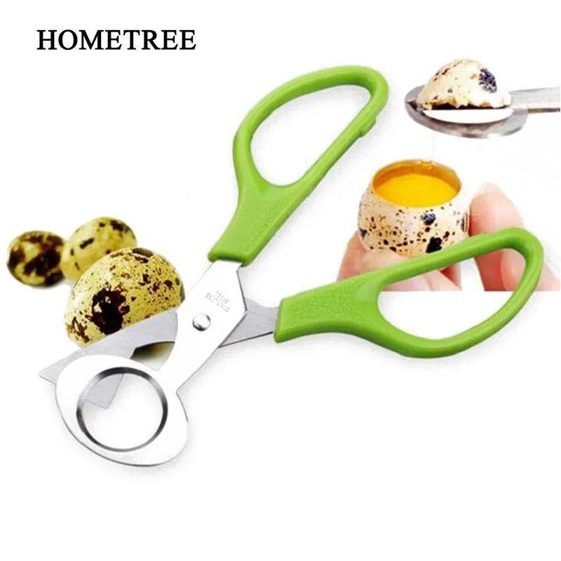 HOMETREE 1 шт. нержавеющая сталь открытое яйцо перепелиные яйца ножницы открывалка