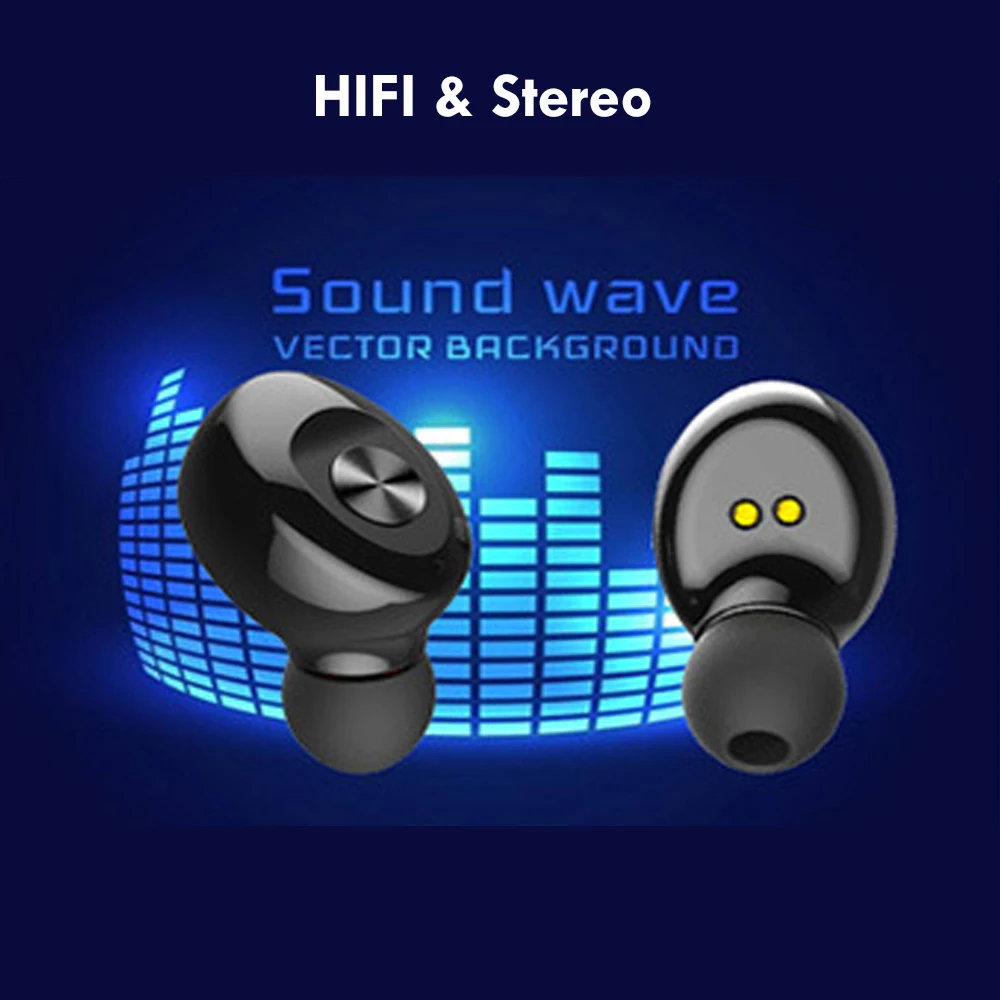 Мини TWS наушники беспроводные Bluetooth 5 0 с микрофоном HiFi стерео беспроводной