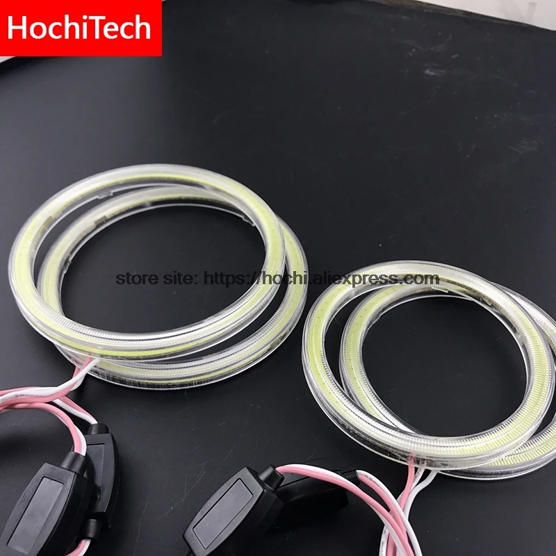 Для Hyundai Tiburon 2007 2008 GK FL2 COB Светодиодный дневной светильник Белый Halo Cob Led Angel Eyes Ring Free