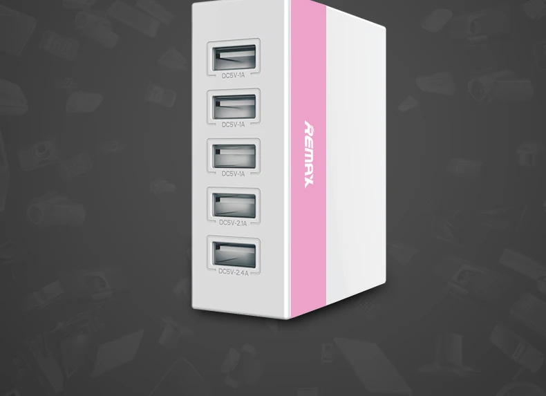 Remax Порты и разъёмы зарядное устройство usb multi концентратор Дисплей зарядка через usb док-станция Универсальный держатель для мобильного телефона для рабочего стола, настенные домашние зарядные устройства Разъем ccc
