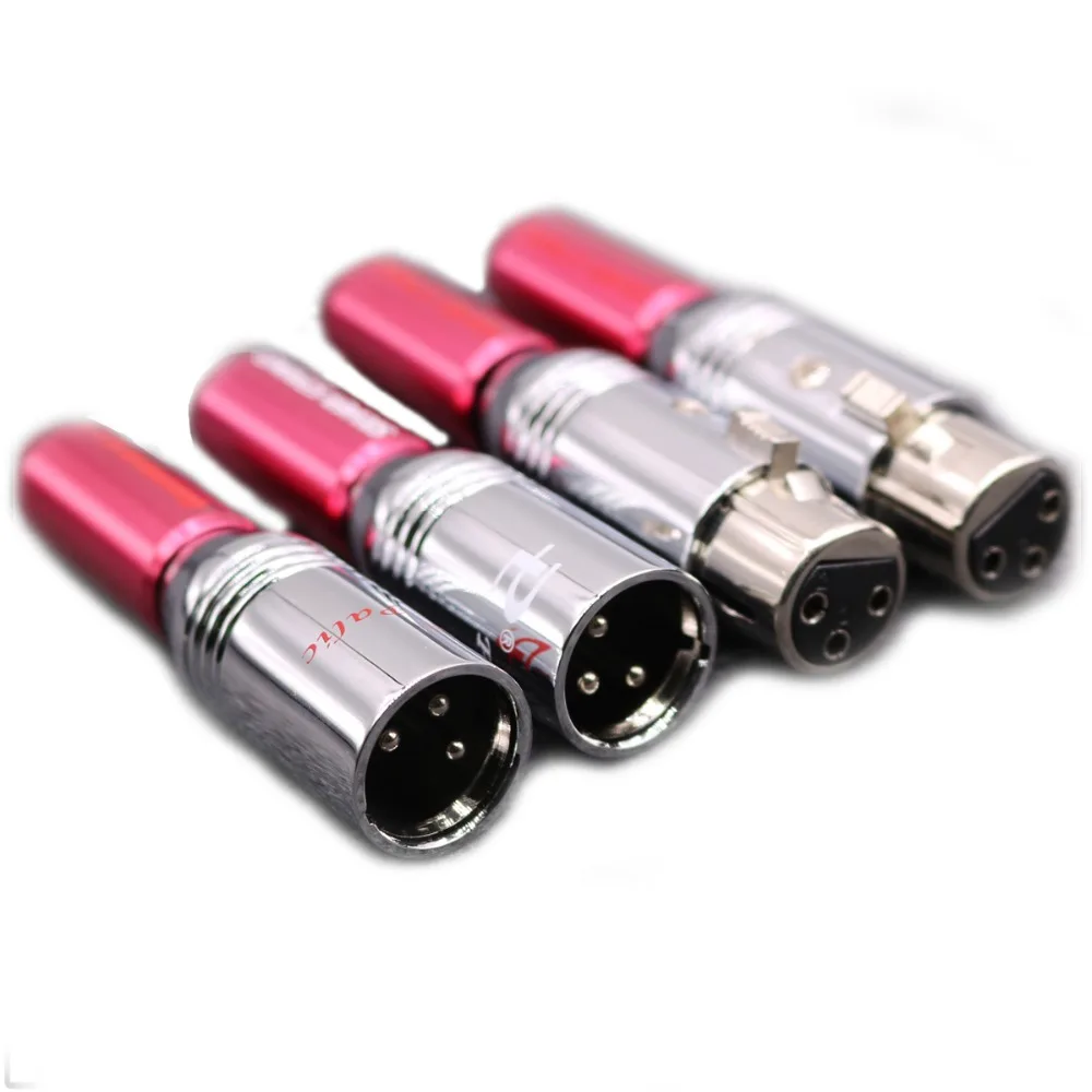 2 пары гнездовых разъемов XLR Hi end Hifi YIVO аудиоразъем с 3 контактами красный