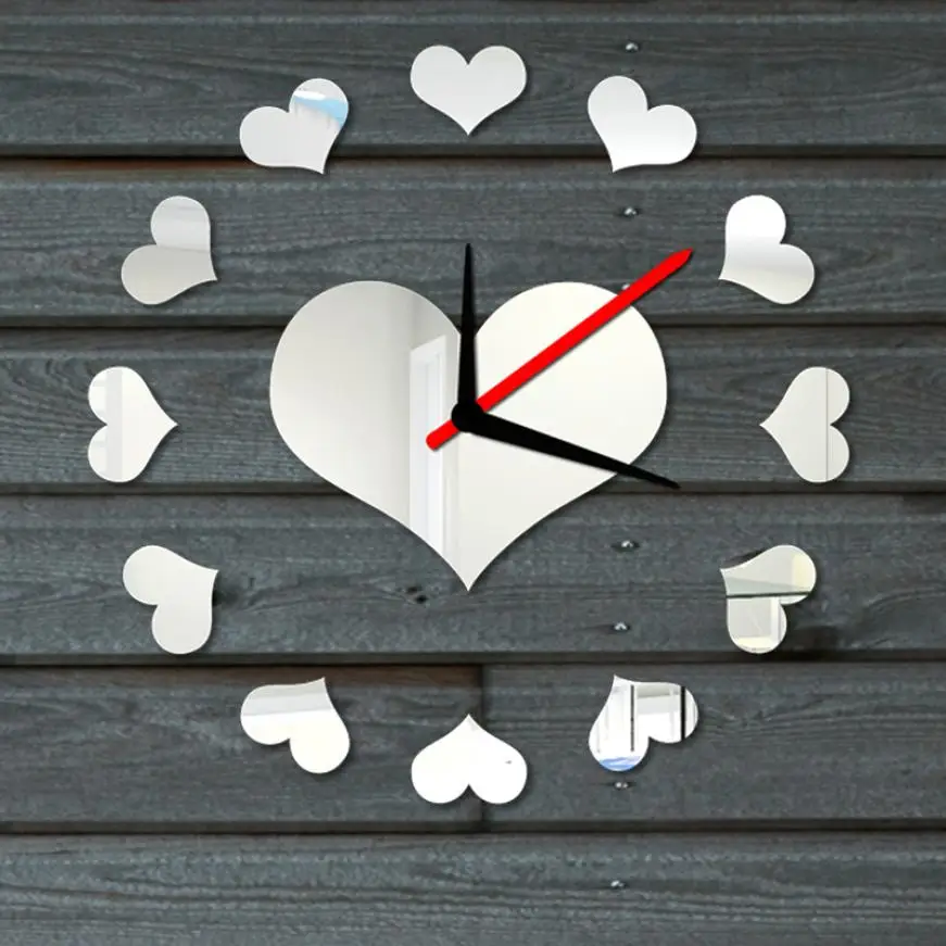 Новые квалифицированные часы DIY с любящим сердцем самоклеющиеся внутренние
