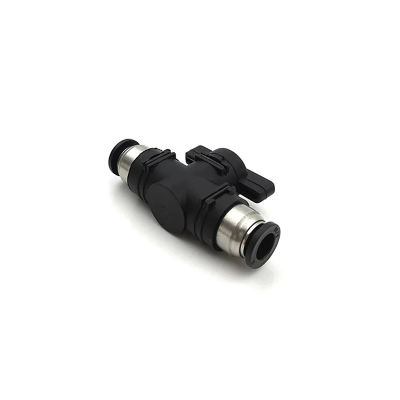 Пневматический нажимной быстроразъемный клапан BUC4 6 8 10 12 мм ручной поворотный