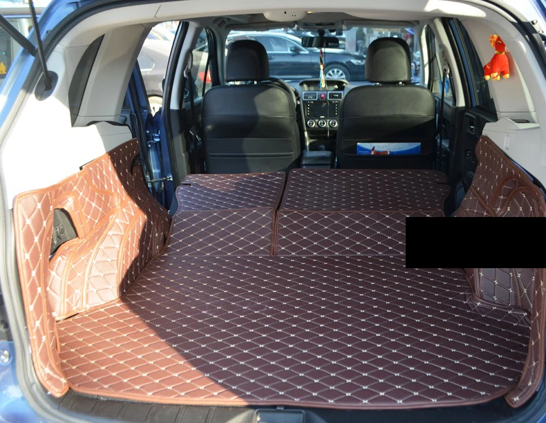 Волокна кожи багажник автомобиля коврик для subaru forester 2013 автомобильные аксессуары