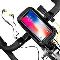 smoyng bicycle phone holder mtb top front tube bag mobile phone rainproof waterproof touch screen for iphone x samsung huawei