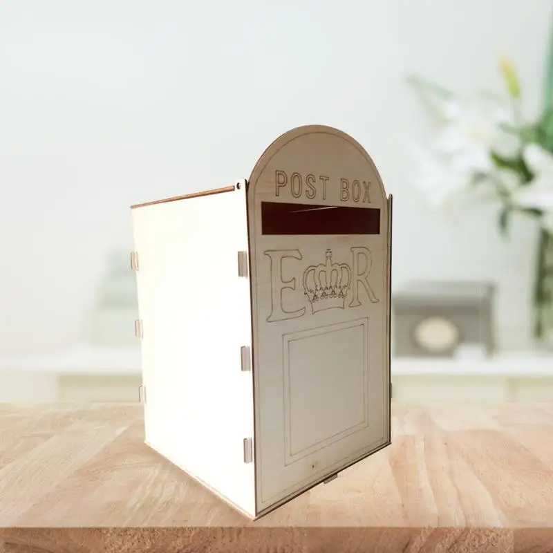 Новая свадебная карта Solid Pine Royal Mail Стиль Изысканный Ретро персональный почтовый ящик деревянный подарок именная визитница Свадебная карта