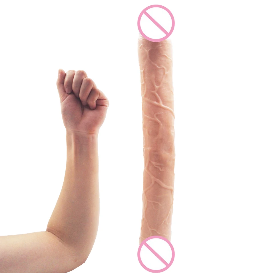 Силиконовый двойной фаллоимитатор camaTech 45 см супер длинный дилдо большой Гибкий