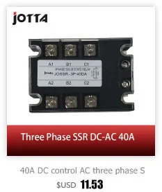SSR-10DA/25DA/40DA DC управление AC SSR белый корпус Однофазное твердотельное реле без пластиковой крышки