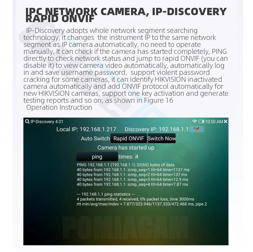 IPC XATCHS CCTV IP камера тестер H.265 4K 8MP AHD TVI CVI SDI HDMI in 7 дюймов Тестер монитор PNVIF тест PTZ
