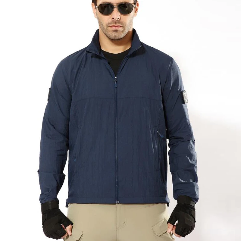 Куртка ветровка мужская тактическая воздухопроницаемая светильник цезащитная