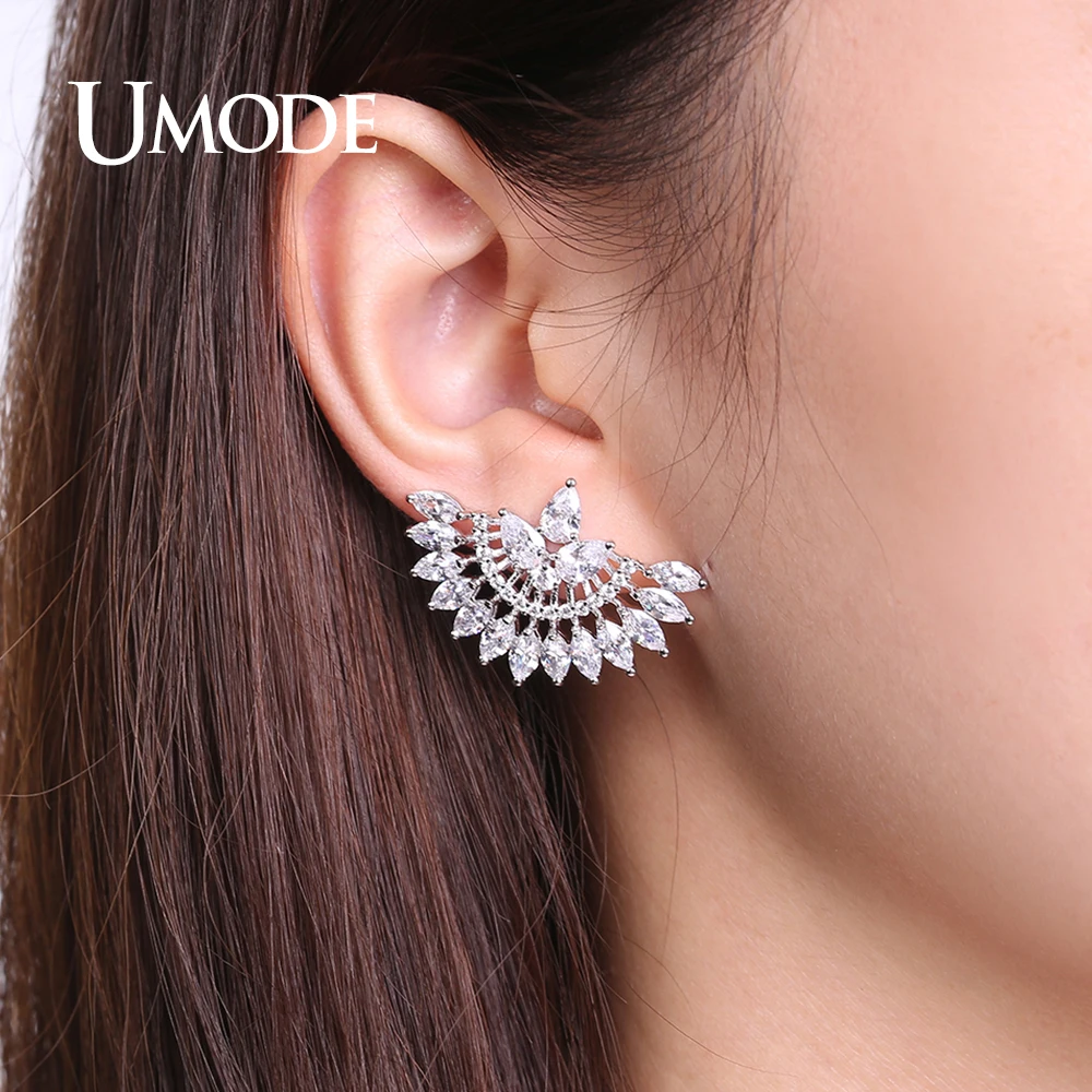 Женские серьги гвоздики с крупным цветком и кристаллами|crystal stud earrings|fashion earringsstud