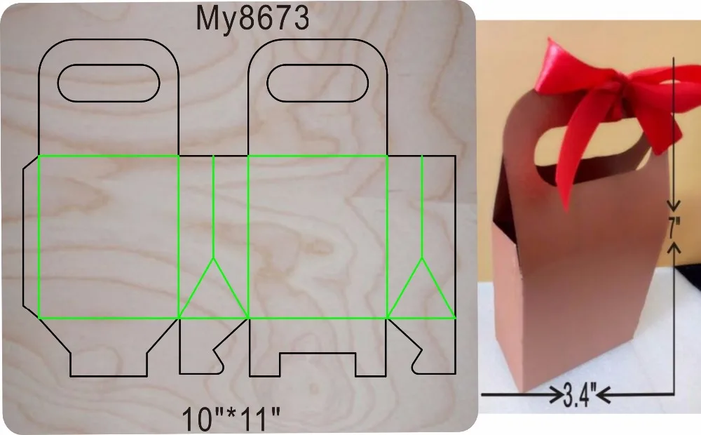 Коробка 2 деревянная форма совместима с большинством ведущих машин толщина