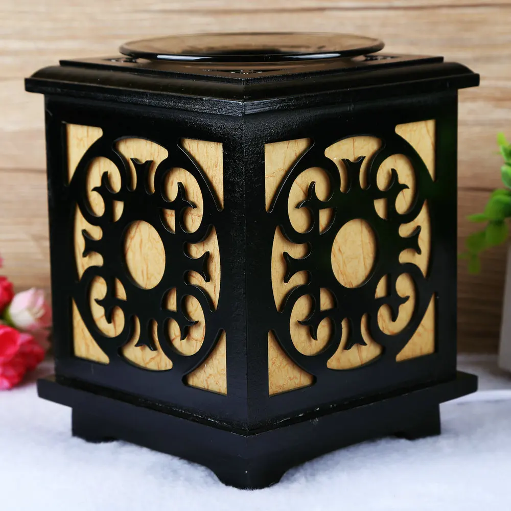 220 В винтажная деревянная электрическая розетка ароматическая плита для йоги спа