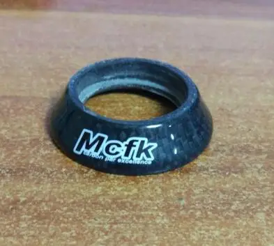 Mcfk углеродное волокно дорожный велосипед конические прокладки для велосипеда 1 1/8 ''mtb велосипед запчасти вилка гарнитура карбоновая Высота 8,5-30 мм 28,6 мм матовая - Цвет: 10mm glossy